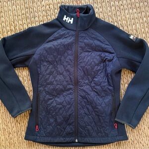 Helly Hansen Quilted Navy Jacket with Red Accents